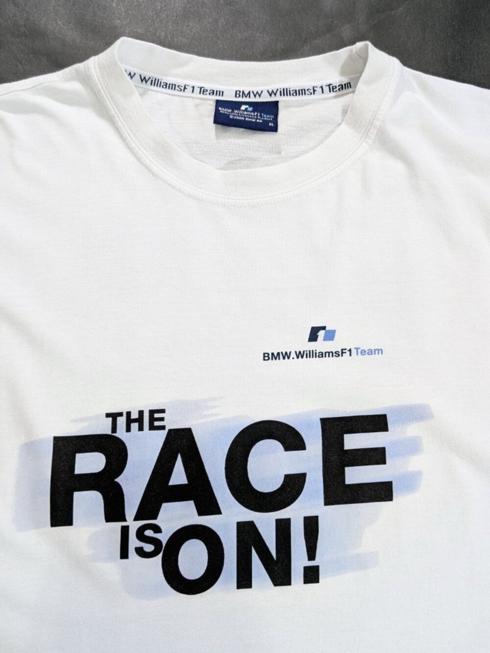 Rare Vintage 2000 BMW Williams F1 Team Racing Graphic T-Shirt Men XL 100% Cotton